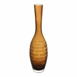 CYS Excel 13" Decorative Amber Gold Glass Vase (Free Shipping) Pack Of 1
