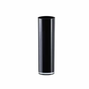 CYS Excel Tall Black Glass Cylinder Vase (H:20" D:6") Pack Of 1 1 CYS Excel Tall Black Glass Cylinder Vase (H:20" D:6") Pack Of 1