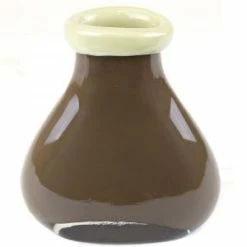 CYS Excel Brown Cute Bottle Vase. H-7.5" D-3.5" Decorative Vase (Free Shipping) Pack Of 1