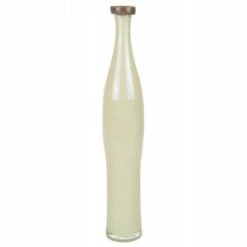 CYS Excel Creamy Brown Slim Bottle Vase. H-16" D-1.5" Decorative Vase (Free Shipping) Pack Of 1