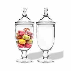 Glass Candy Buffet Apothecary Jar, H-13.5" D-4.25" (Wholesale 12 PCS/Case)