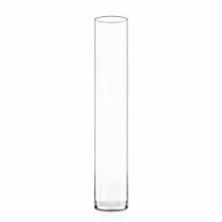 CYS Excel Tall Clear Glass Cylinder Vase (H:28" D:4") Pack Of 1