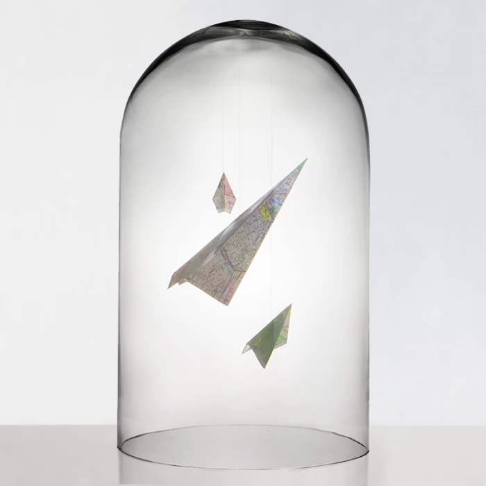 Glass Cloche Display Dome, H-19.5" D-11.75" (Wholesale 2 PCS/Case) 5 Glass Cloche Display Dome, H-19.5" D-11.75" (Wholesale 2 PCS/Case) – Image 5