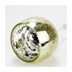 Set Of 3 Mercury Gold Crackle Glass, H-12" H-14" H-16" (Wholesale 3 SETS/Case) -Glass Vases Boutique de vente crackle mercury gold candle holder gch351s3gd 2