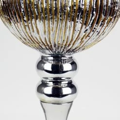 Set Of 3 Mercury Gold Etched Glass, H-12" H-14" H-16" (Wholesale 3 SETS/Case) -Glass Vases Boutique de vente crackle mercury gold candle holder gch352s3gd 2