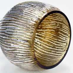 Set Of 3 Mercury Gold Etched Glass, H-12" H-14" H-16" (Wholesale 3 SETS/Case) -Glass Vases Boutique de vente crackle mercury gold candle holder gch352s3gd 3