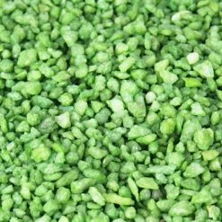 Green Crushed Gravel, Pebbles Stones, 0.07” – 0.2”, 24 Lbs -Glass Vases Boutique de vente crushed rocks vase fillers vfcs001g 2