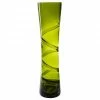 CYS Excel 16" Olive Green Carved Glass Vase (Free Shipping) Pack Of 1