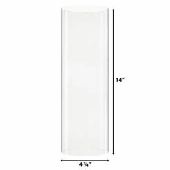 Metal Black Tea Light Stand H-11.75" D-4.25" With 14" Hurricanes Tubes (Wholesale 18 Sets/Case) -Glass Vases Boutique de vente gch05014 dim 800x800 1