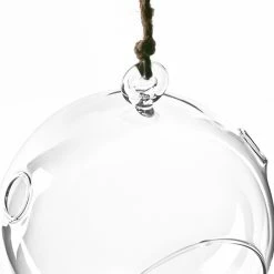 Glass Hanging Orb Plant Terrarium Tealight Candle Holder, H-5.5" D-5" (Wholesale 24 PCS/Case) -Glass Vases Boutique de vente gch101 05 03