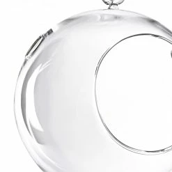 Glass Hanging Orb Plant Terrarium Tealight Candle Holder, H-5.5" D-5" (Wholesale 24 PCS/Case) -Glass Vases Boutique de vente gch101 05 05
