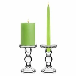 Bubble Glass Dual Use Pillar Taper Candle Holder, H-5.5" W-3.25" (Wholesale 24 PCS/Case) -Glass Vases Boutique de vente gch201 06 2p