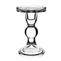 Bubble Glass Dual Use Pillar Taper Candle Holder, H-5.5" W-3.25" (Wholesale 24 PCS/Case) -Glass Vases Boutique de vente gch201 06 main 03