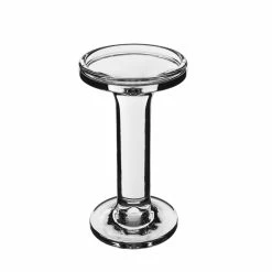 Modern Glass Dual Use Pillar Taper Candle Holder, H-6.25" W-3" (Wholesale 12 PCS/Case) -Glass Vases Boutique de vente gch204 07 details 01 1