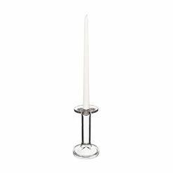 Modern Glass Dual Use Pillar Taper Candle Holder, H-6.25" W-3" (Wholesale 12 PCS/Case) -Glass Vases Boutique de vente gch204 07 details 07