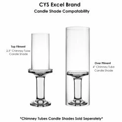 Modern Glass Dual Use Pillar Taper Candle Holder, H-7.25" W-3" (Wholesale 12 PCS/Case) -Glass Vases Boutique de vente gch204 shades 1