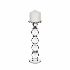 Bubble Glass Dual Use Pillar Taper Candle Holder, H-11.25" W-3.5" (Wholesale 8 PCS/Case) -Glass Vases Boutique de vente gch205 12 details 06