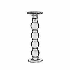 Bubble Glass Dual Use Pillar Taper Candle Holder, H-11.25" W-3.5" (Wholesale 8 PCS/Case) -Glass Vases Boutique de vente gch205 12 main 01 1