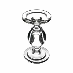 Set Of 3 Baluster Glass Dual Use Pillar Taper Candle Holders, H-7.5" H-9.5" H-11.5" (Wholesale 2 SETS/Case) -Glass Vases Boutique de vente gch206 12s3 details 01
