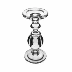 Set Of 3 Baluster Glass Dual Use Pillar Taper Candle Holders, H-7.5" H-9.5" H-11.5" (Wholesale 2 SETS/Case) -Glass Vases Boutique de vente gch206 12s3 details 04