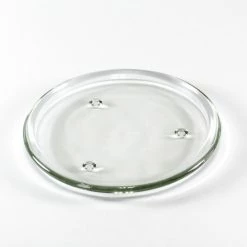 Glass Candle Pillar Dish Holder 8" Clear (Wholesale Pack Of 18)
