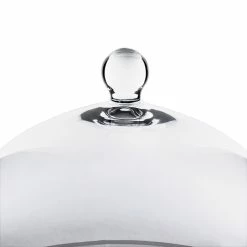 Glass Bell Dome Cloche With Glass Tray Base, H-8.5" D-10" (Wholesale 4 PCS/Case) -Glass Vases Boutique de vente gcl109 details 02