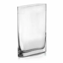 CYS Excel Rectangular Glass Vases 12" Oval Rounded Edge Slender (Free Shipping) Pack Of 1