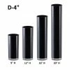 CYS Excel Black Glass Cylinder Vases D-4" With Multiple Heights, Centerpieces Floor Wedding Decorative Table Pack Of 1