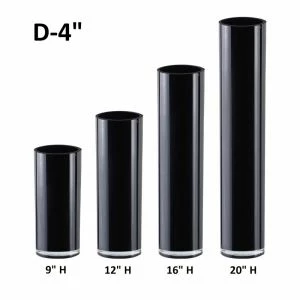 CYS Excel Black Glass Cylinder Vases D-4" With Multiple Heights, Centerpieces Floor Wedding Decorative Table Pack Of 1 1 CYS Excel Black Glass Cylinder Vases D-4" With Multiple Heights, Centerpieces Floor Wedding Decorative Table Pack Of 1