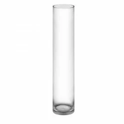 CYS Excel Tall Clear Glass Cylinder Vase (H:24" D:5") Pack Of 1