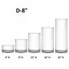 CYS Excel Glass Cylinder Vases D-8" With Multiple Heights, Centerpieces Floating Candle Holder Floor Wedding Decorative Table Tall Container Pack Of 1