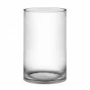 CYS Excel Large Clear Glass Cylinder Vase (H:16" D:10") Pack Of 1