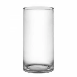 CYS Excel Large Clear Glass Cylinder Vase (H:20" D:10") Pack Of 1