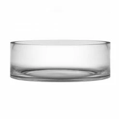 CYS Excel Wide Clear Glass Cylinder Vase (H:4" D:12") Pack Of 1