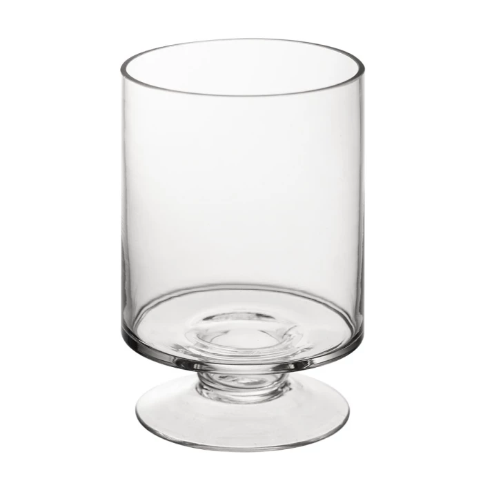 Glass Short Stem Candle Holder, H-6" D-3.75" (Wholesale 12 PCS/Case) 3 Glass Short Stem Candle Holder, H-6" D-3.75" (Wholesale 12 PCS/Case) – Image 3