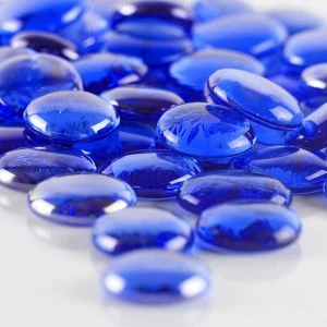 CYS Excel Large 1.25" Cobalt Blue Glass Flat Gemstone Vase Fillers Pack Of 1 1 CYS Excel Large 1.25" Cobalt Blue Glass Flat Gemstone Vase Fillers Pack Of 1