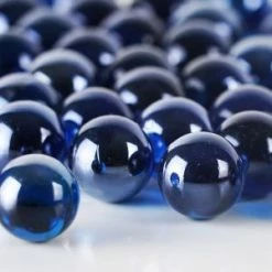CYS Excel Large 1" Navy Blue Glass Marble Gemstone Vase Fillers Pack Of 1