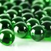 Large Green Glass Gem Round Marbles Vase Filler, 1" (Wholesale 28 LBS/Case)