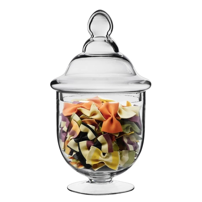 Glass Candy Buffet Apothecary Jar, H-14" D-6.5" (Wholesale 4 PCS/Case) 4 Glass Candy Buffet Apothecary Jar, H-14" D-6.5" (Wholesale 4 PCS/Case) – Image 4