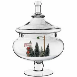 Glass Candy Buffet Apothecary Jar, H-15" D-7" (Wholesale 4 PCS/Case) -Glass Vases Boutique de vente glass apothecary jars christmas gaj109 1
