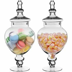 Glass Candy Buffet Apothecary Jar, H-14.5" D-3" (Wholesale 4 PCS/Case)