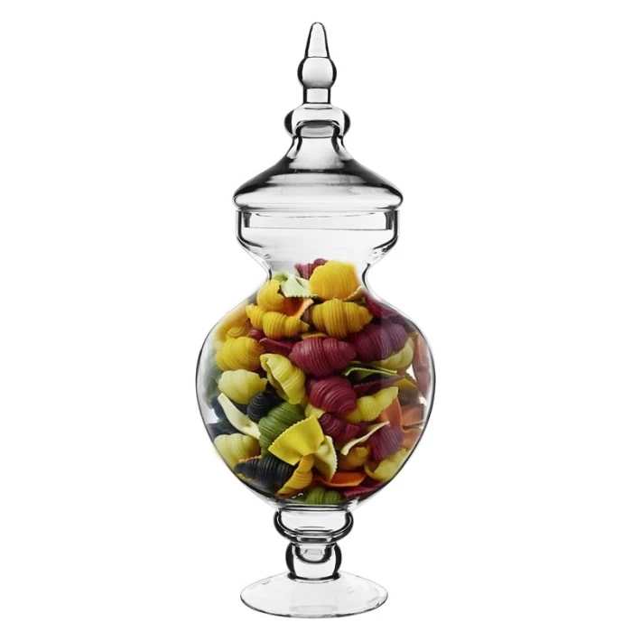 Glass Candy Buffet Apothecary Jar, H-21.5" D-5.5" (Wholesale 2 PCS/Case) 5 Glass Candy Buffet Apothecary Jar, H-21.5" D-5.5" (Wholesale 2 PCS/Case) – Image 5