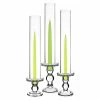 24 Sets Glass Candle Holder Set Of 3 (D-3" H-3.5" | 4.5" | 5.5") With Glass Tubes