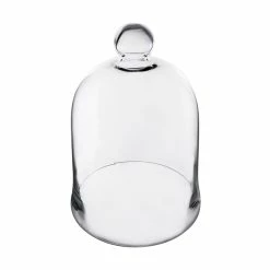 Glass Bell Dome Cloche, H-16" D-12" (Wholesale 2 PCS/Case) -Glass Vases Boutique de vente glass cloches bell jars gcl101 16 details 01
