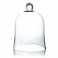 Glass Bell Dome Cloche, H-12" D-8.5" (Wholesale 4 PCS/Case) -Glass Vases Boutique de vente glass cloches gcl101 1.1000