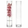 CYS Excel Clear Glass Cylinder Vase (H:20" D:4") Pack Of 1