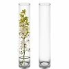 CYS Excel Tall Clear Glass Cylinder Vase (H:24" D:4") Pack Of 1