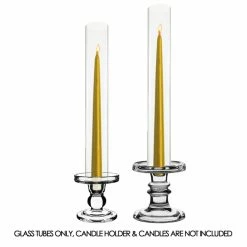 Glass Hurricane Candle Holder Shade Chimney Tube, H-14" D-2" (Wholesale 24 PCS/Case) -Glass Vases Boutique de vente glass hurricane chimney tubes gch02014