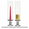 Glass Hurricane Candle Holder Shade Chimney Tube, H-14" D-4" (Wholesale 12 PCS/Case)