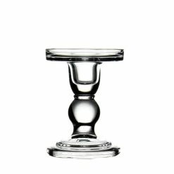 Glass Taper Candle Holders. H-3.75", 4.5", 5.5", D-3.25" (Wholesale Pack Of 24 Pcs) -Glass Vases Boutique de vente glass pillar candle holders gch201 05 1 1